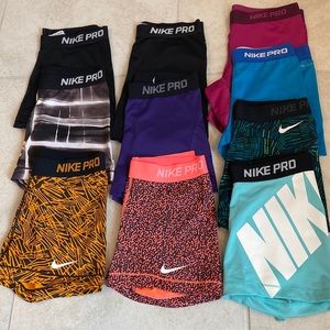 Nike pro shorts 10 pairs